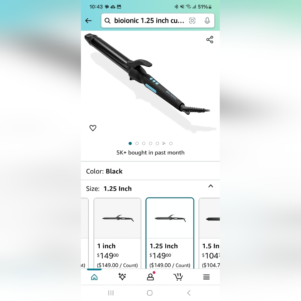 Bioionic 1.25" Curling iron - Picture 2 of 2